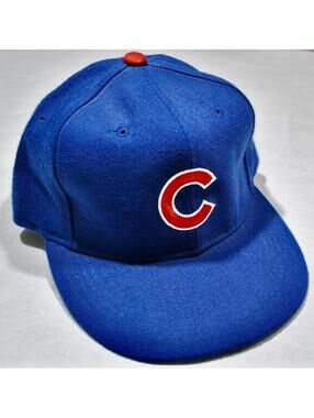 Vintage Chicago Cubs New Era Fitted Hat Size 7 1/8